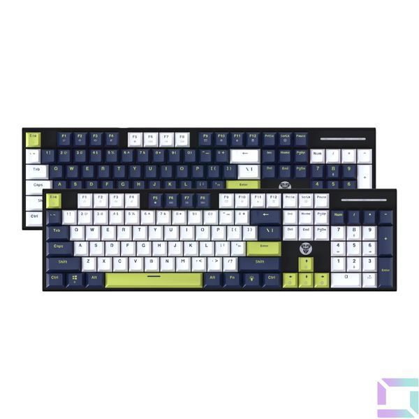 Клавіатура Ігрова FANTECH ATOM104S MK878S Mori Blue Switch Білий 6977052250124 фото