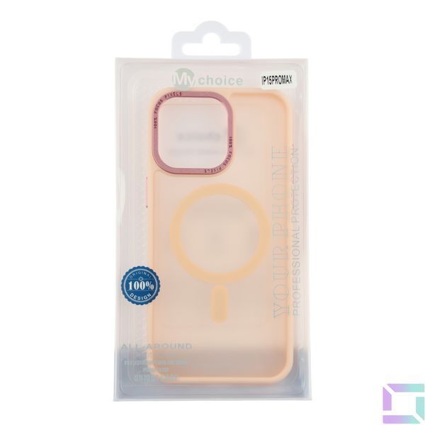 Чохол TPU+PC Goldencis Matte with MagSafe для iPhone 15 Pro Max Pink 2020000496670 фото