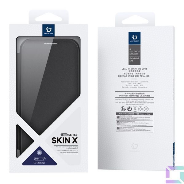 Чехол-книжка Dux Ducis Skin X Pro with MagSafe для Samsung Galaxy S25 Edge 5G (S937) Black 6971824157758 фото