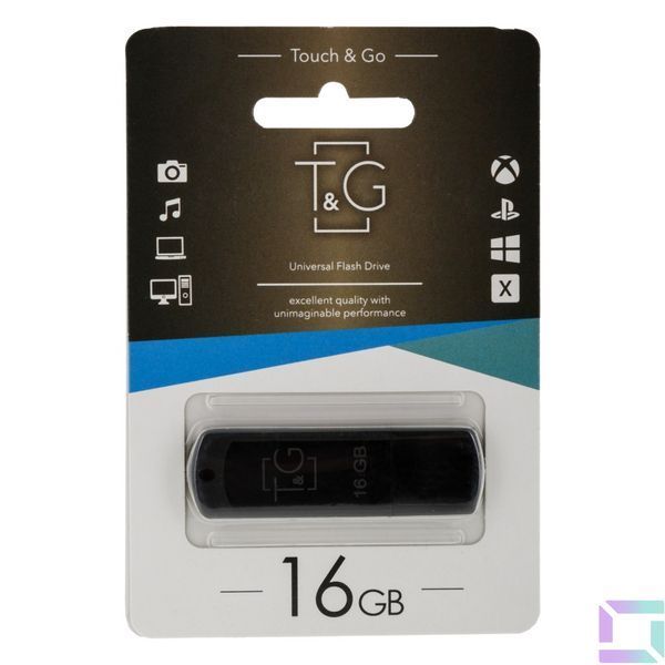 USB Flash Drive T&G 16gb Classic 011 Черный 4711472587475 фото