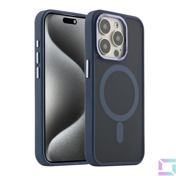 Чохол TPU+PC Goldencis Matte with MagSafe для iPhone 15 Pro Max Pink 2020000496670 фото