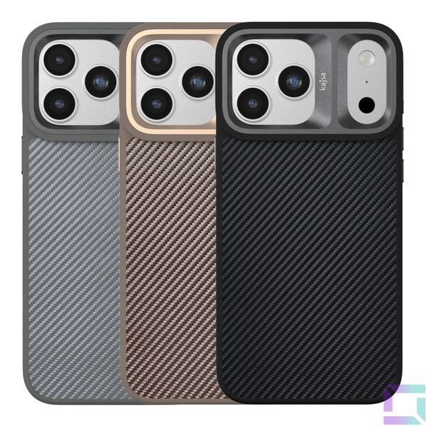 Чохол Kajsa Glamorous Collection Straw Mat Pattern with MagSafe для iPhone 17 Pro Max Blue Plus B-Ring 4894505280625 фото
