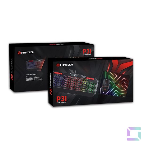 Игровой Комплект 3в1 Fantech P31 (Клавиатура, Мышь, Коврик) Цвет Черный 6972661282207 фото