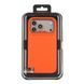 Чохол Kajsa Glamorous Collection Pyramid Pattern with MagSafe для iPhone 17 Pro Orange Plus O-Ring 4894505266391 фото 3