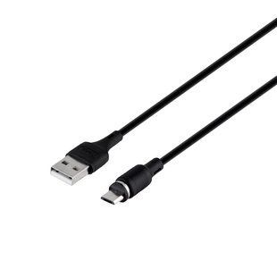 Кабель USB Hoco X52 Sereno magnetic Micro Чорний 6931474735539 фото