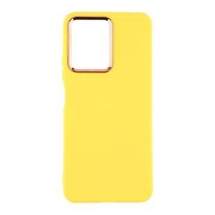Чехол Silicone Cover Metal frame (AA) для Xiaomi Redmi Note 12 4G 04.Yellow 2020000364405 фото
