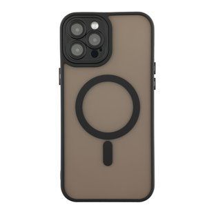 Чохол TPU+PC Magnetic Matte Camera Lens with Magsafe для iPhone 12 Pro Max Black 2020000438137 фото