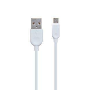 Кабель USB Borofone BX14 Micro 2m Білий 6957531090014 фото
