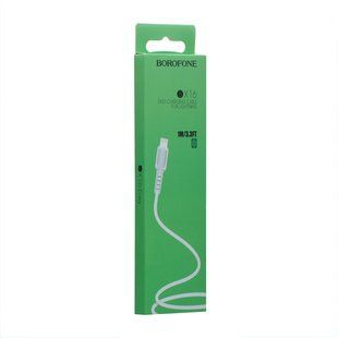 Кабель USB Borofone BX16 Lightning М'ята упаковка Білий 2020000515159 фото