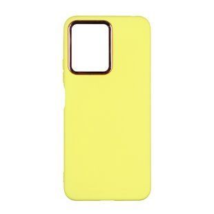 Чохол Silicone Cover Metal frame (AA) для Xiaomi Redmi Note 12 4G 04.Yellow 2020000364405 фото