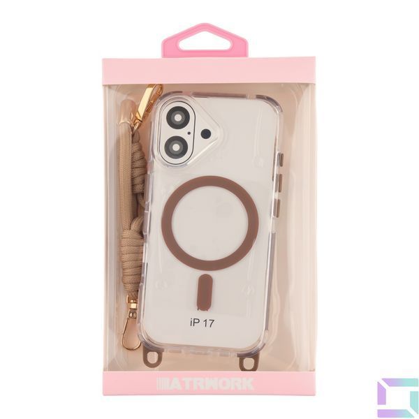 Чохол TPU+PC LanyardCase with MagSafe для iPhone 17 Desert Gold 2020000499978 фото