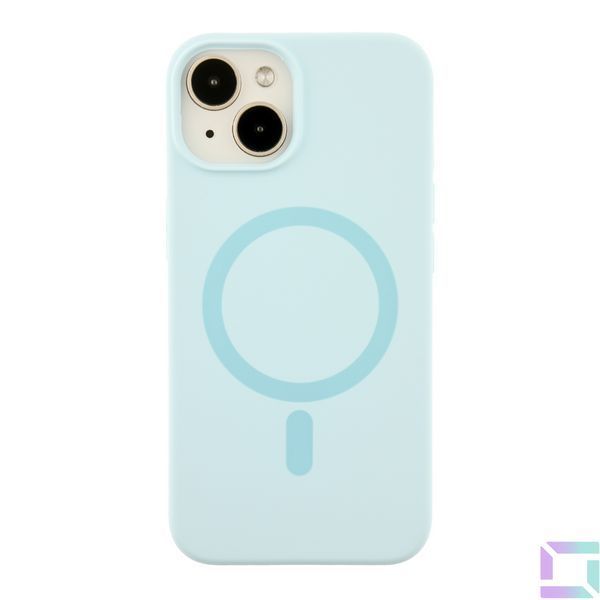 Чехол Glow Silicone Case with Magsafe для iPhone 14 Blue 2020000455011 фото