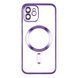 Чохол TPU Metallic Full Camera with Magsafe для iPhone 12 Purple 2020000342892 фото