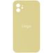 Чехол Silicone Case Full Size with Frame для iPhone 12 Цвет 60.Crem yellow 2020000350262 фото