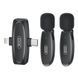 Микрофон Петличный Беспроводной XO MKF010 Twin Type-C+IP Черный 6920680807178 фото 1