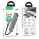 USB Hub Hoco HB28 Type-C multi-function converter(HDTV+USB3.0+USB2.0+SD+TF+PD) Серый 6931474769336 фото 2