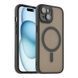 Чохол TPU+PC Magnetic Matte Camera Lens with Magsafe для iPhone 15 Black 2020000437710 фото 3