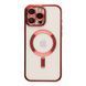 Чехол TPU Metallic Full Camera with Magsafe для iPhone 16 Pro Red 2020000457343 фото