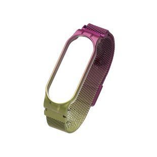 Ремешок для Xiaomi Mi Band 5 Milanese Loop Gradient Purple Green 2020000159278 фото