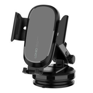 Автомобільний Зарядний Пристрій - Автотримач LDNIO MW21-1 Wireless 15W Чорний 6933138600177 фото