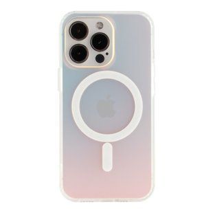 Чохол TPU+PC IMD Gradient with MagSafe для iPhone 16 Pro Max Transparent 2020000476061 фото