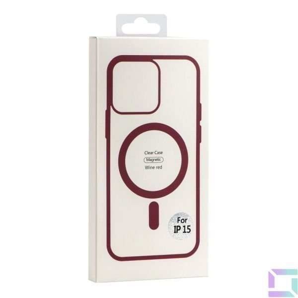 Чехол NEW TPU Color with Magsafe для iPhone 15 Red 2020000391159 фото