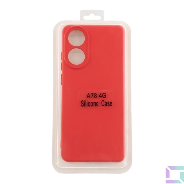 Чохол Silicone Cover Full Camera (A) для Oppo A78 4G 14.Red 2020000396352 фото