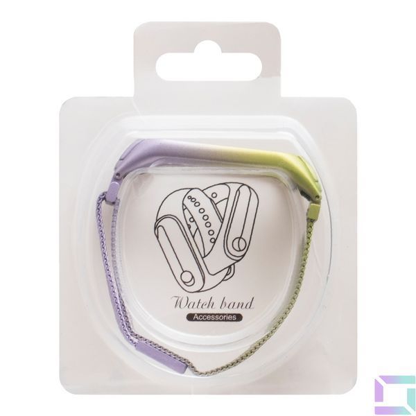 Ремешок для Xiaomi Mi Band 5 Milanese Loop Gradient Purple Green 2020000159278 фото