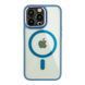 Чехол TPU+PC+Metal Calais with MagSafe для iPhone 13 Pro Light Blue 2020000406044 фото