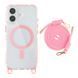 Чохол TPU+PC LanyardCase with MagSafe для iPhone 17 Pink 2020000499947 фото