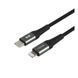 Кабель USB Ridea RC-US42 UltraStrong Type-C to Lightning 30W 2m Чорний 6908014900092 фото 3