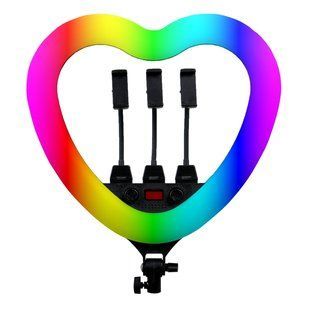 Лампа RGB MJ48 48cm Remote (Heart Style) мятая упаковка Черный 2020000340034 фото