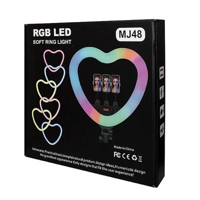 Лампа RGB MJ48 48cm Remote (Heart Style) м'ята упаковка Колір Чорний 2020000340034 фото