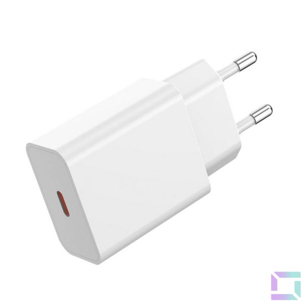 Сетевое Зарядное Устройство XO L126 1USB-C PD/QC 20W Цвет Белый 6920680846894 фото