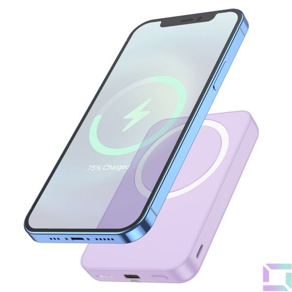 Універсальна Мобільна Батарея Power Bank Hoco J109 PD20W Easy Wireless Fast Charging 5000mAh Колір Білий 6931474791368 фото