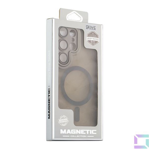 Чехол TPU+PC Magnetic Matte Camera Lens with Magsafe для Samsung Galaxy S23 Ultra 5G (S918) Grey 2020000437437 фото