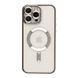 Чехол TPU Metallic Full Camera with Magsafe для iPhone 16 Pro Silver 2020000457404 фото