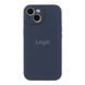 Чехол Silicone Case Full Size with Frame для iPhone 15 Plus 08.Dark Blue 2020000371182 фото