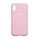 Чехол Silicone Case Full Size (AA) для iPhone Xs Max 06.Light Pink 2020000148913 фото