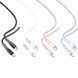 USB XO NB-Q226B 60W Silicone two-color Type-C to Type-C Розовый 6920680833801 фото 2