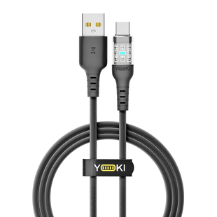 USB YOKI CYBER YK-CY23 Type-C 3A 1.2m Цвет Черный 6907858579501 фото