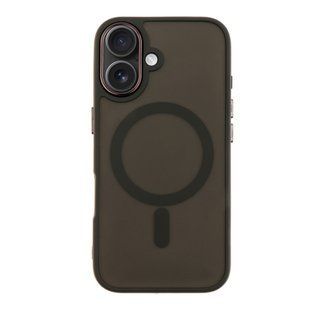 Чехол TPU+PC Space Magnetic Color with Magsafe для iPhone 16 Black 2020000430278 фото