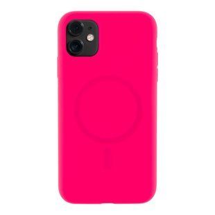 Чохол Glow Silicone Case with Magsafe для iPhone 11 Hot pink 2020000455578 фото