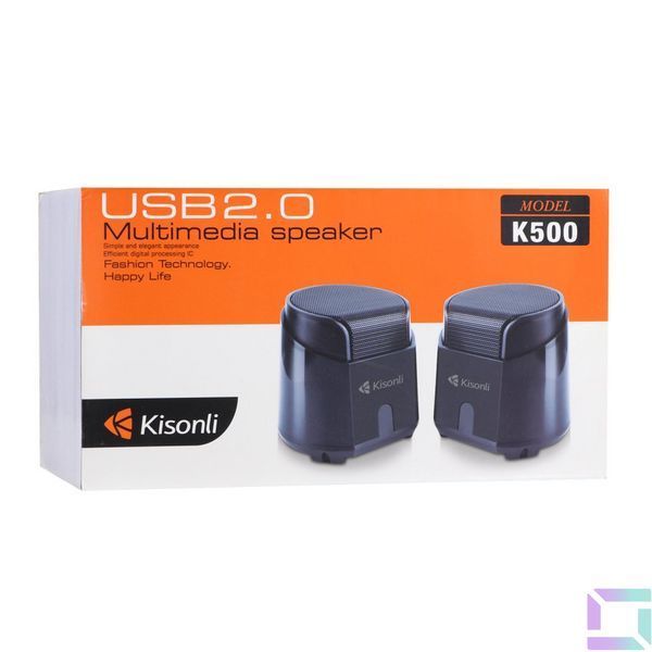 Комп'ютерні колонки Kisonli K500 Чорний 6970171740088 фото