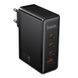 Мережевий Зарядний Пристрій Hoco N85 3USB-C/1USB PD100W GAN Чорний 6942007681629 фото 1
