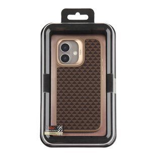 Чохол Kajsa Glamorous Collection Pyramid Pattern with MagSafe для iPhone 17 Desert Gold 4894505260948 фото