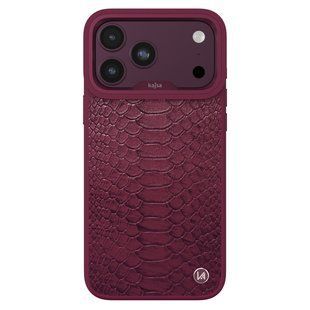 Чохол Kajsa Glamorous Collection Snake Pattern with MagSafe для iPhone 18 Pro Max Cherry O-Ring 4894505301702 фото