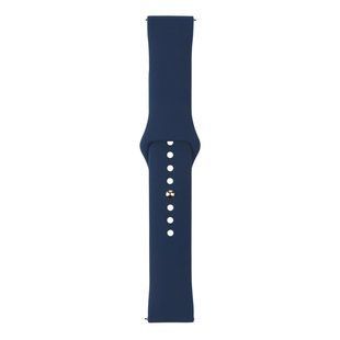 Ремешок Универс 22mm Silicone Original Button Design для Samsung/Amazfit/Huawei Midnight Blue 2020000420903 фото