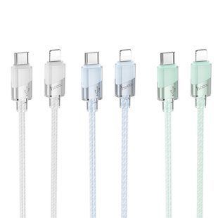 Кабель USB Hoco U132 PD27W Type-C to Lightning 1.2m М'ята упаковка Зелений 2020000509547 фото