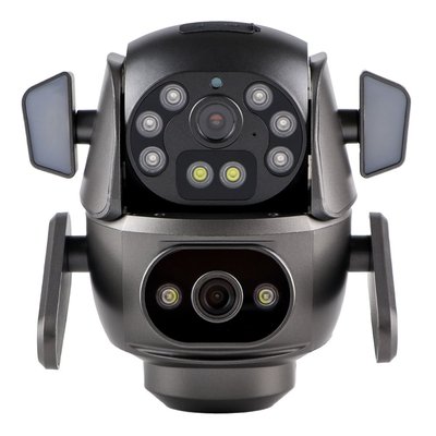 Смарт Камера Вулична XO CR04 Robot Dual Колір Чорний 6920680856473 фото